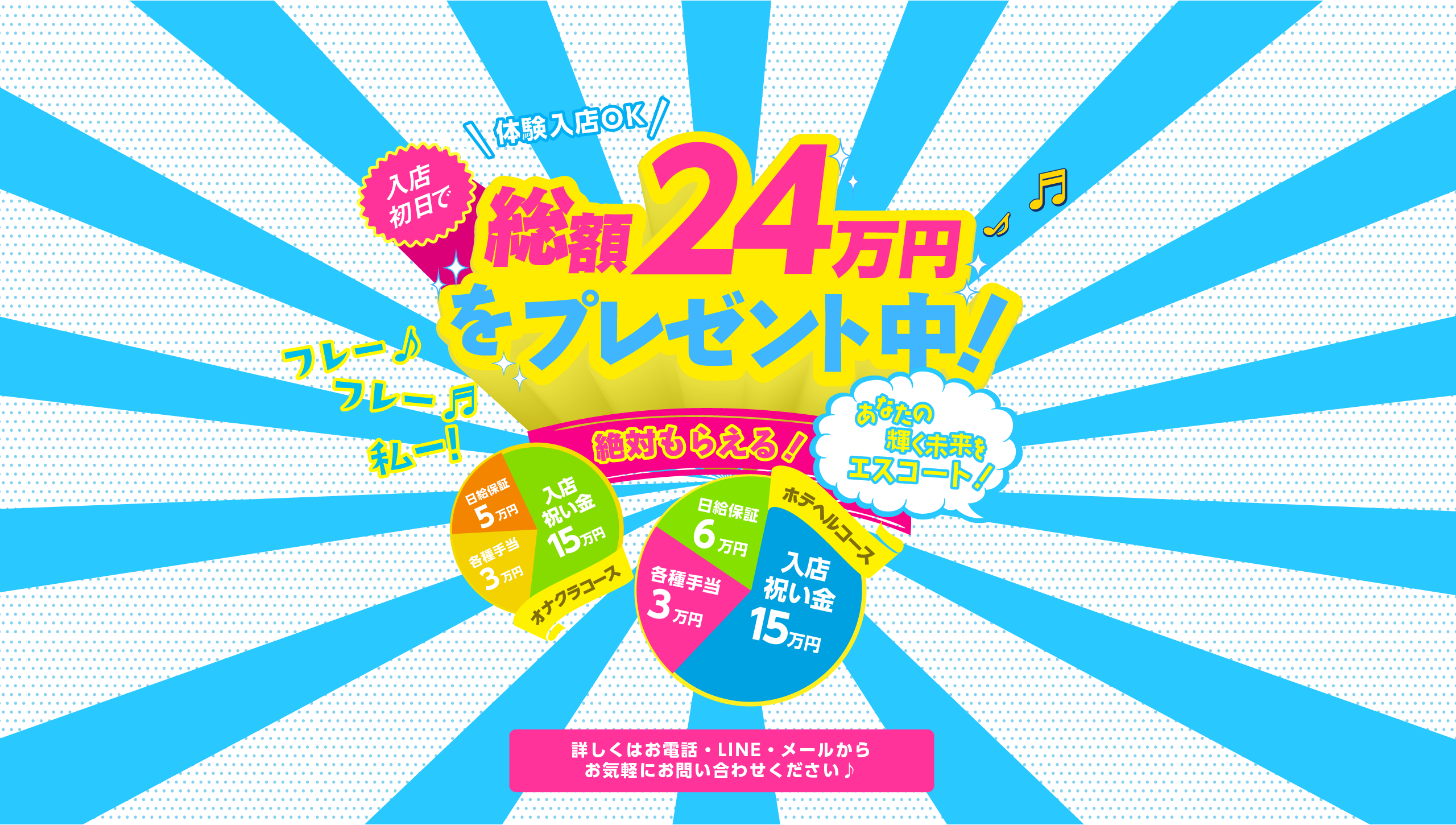 総額24万円をプレゼント中